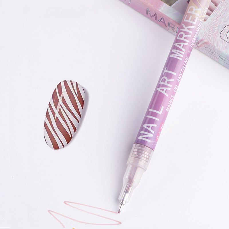 Professional nail art pen set with 12 colour