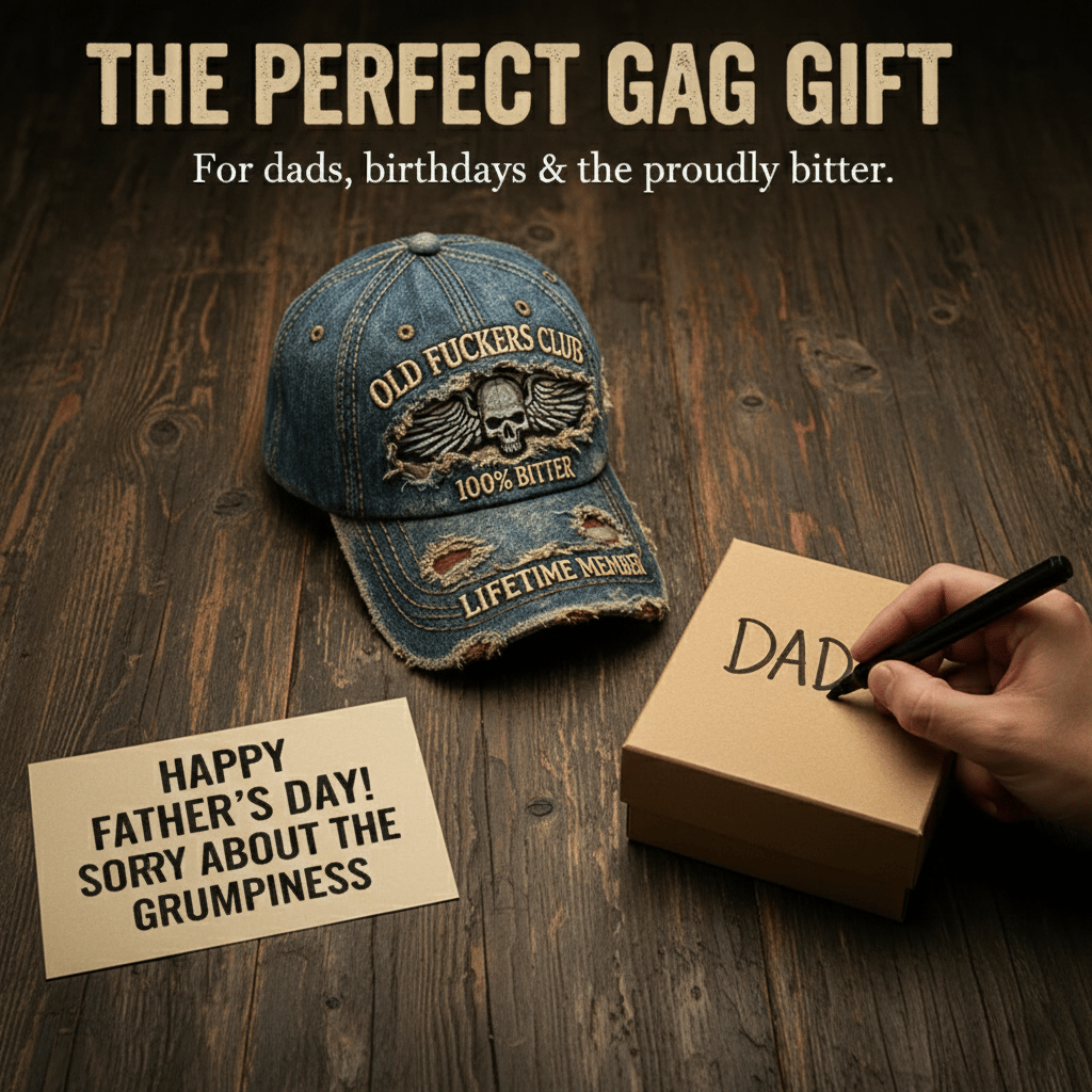 🧢Old F*ckers Club – Vintage-baseballkep