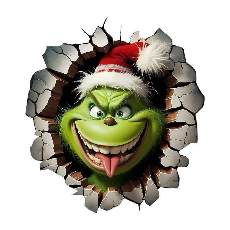 🎄3D Wall-Breaking Santa Claus Sticker🎅