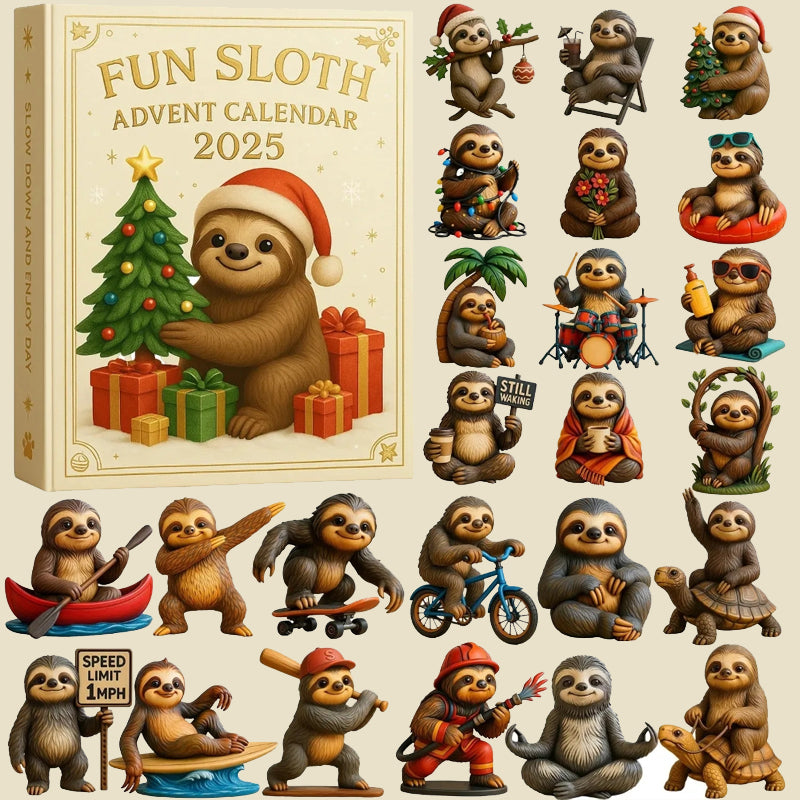🦥🎄 Fun Sloth Advent Calendar 2025