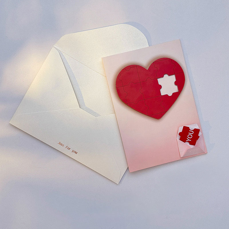 💖 Heart Puzzle Light & Voice Greeting Card 💖