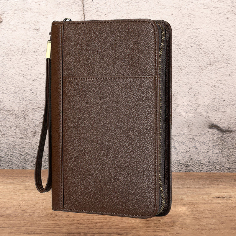 ๐ Portable cigar box with vintage motif and litchi patter