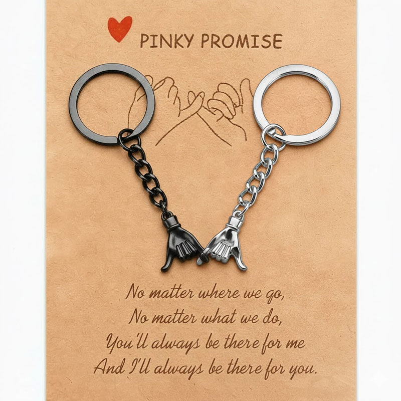 Pinky Promise Couple Keychain Set