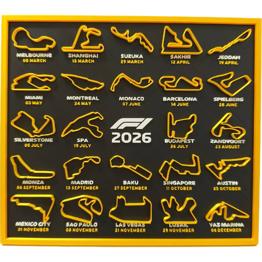 📅Formel 1-kalender 2026 F1