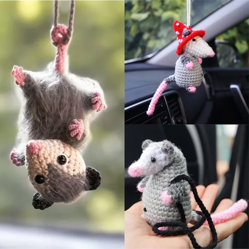🔥 LAST DAY 49% OFF-Possum Car Charm(100% handmade knitting)