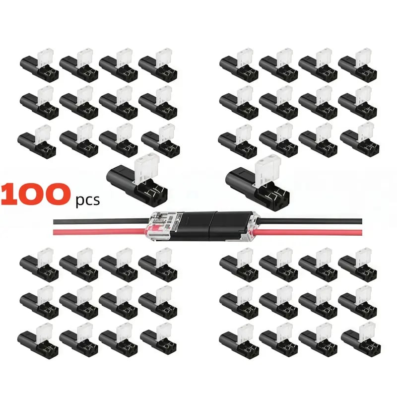👍Double-Wire Plug-in Connector Led Light Strip Connectors 2 Pin