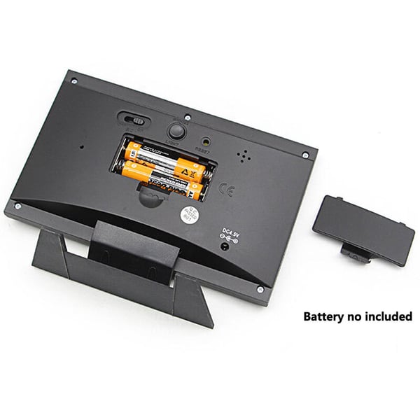 🔥Digital LED Temperature and Humidity Monitor Weather Forecast LED Table Alarm Clock