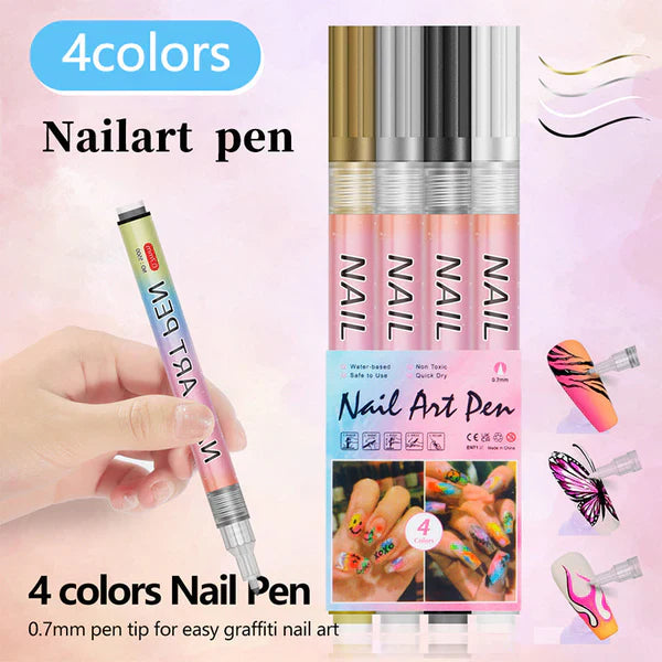Professional nail art pen set with 12 colour