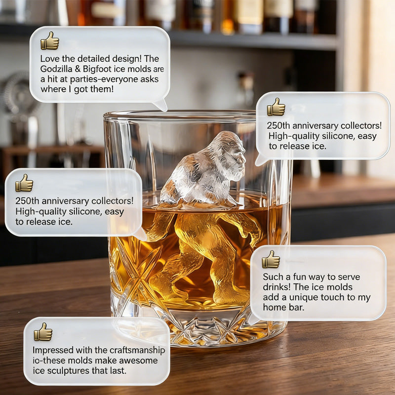 ๐ 50% off! ๐ Bigfoot Silicone Ice Cube Mold โ Slow-melting Sasquatch ice cubes, BPA-free and perfect for parties.