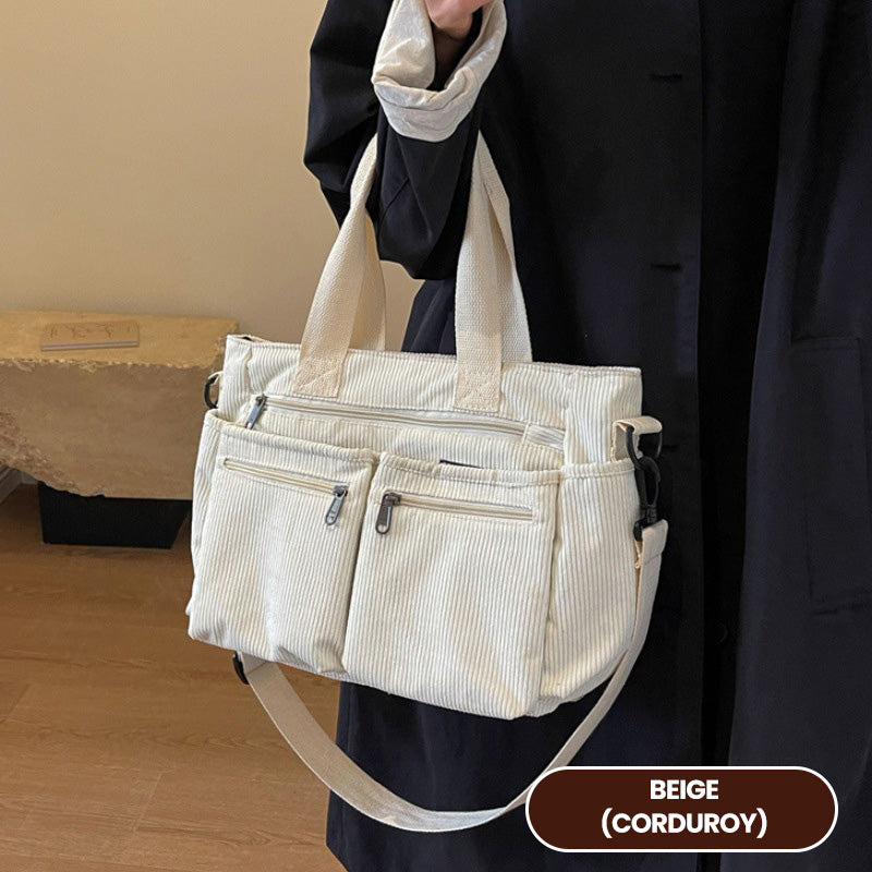 🤎 Elegant vintage-style shoulder bag – solid color, practical & stylish for everyday use