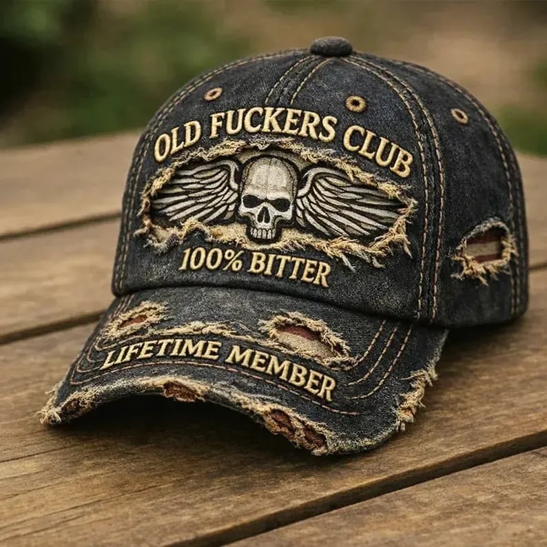 🧢Old F*ckers Club – Vintage-baseballkep