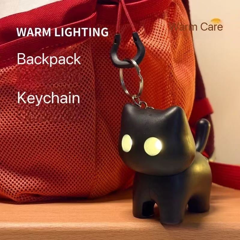 🌙 Black cat night light keyrin