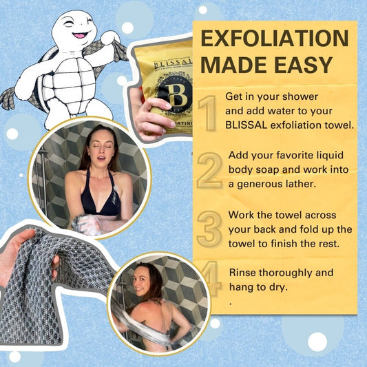 🧼Exfoliating Antibacterial Shower Towel🚿Buy one get one free