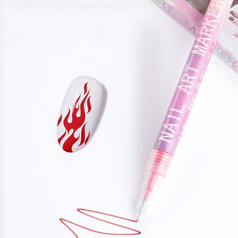 Professional nail art pen set with 12 colour