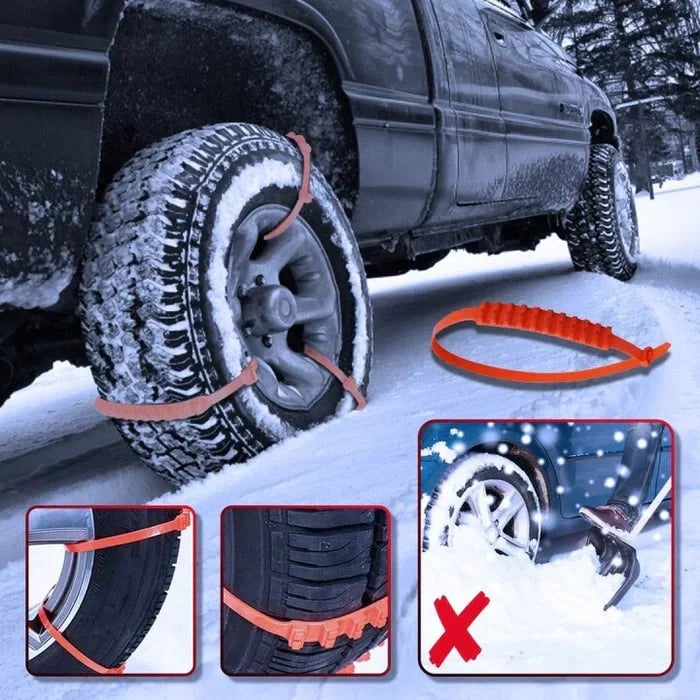 🔥2025 Winter Hot Sale🔥Universal Reusable Anti-skid Nylon Tire Chains