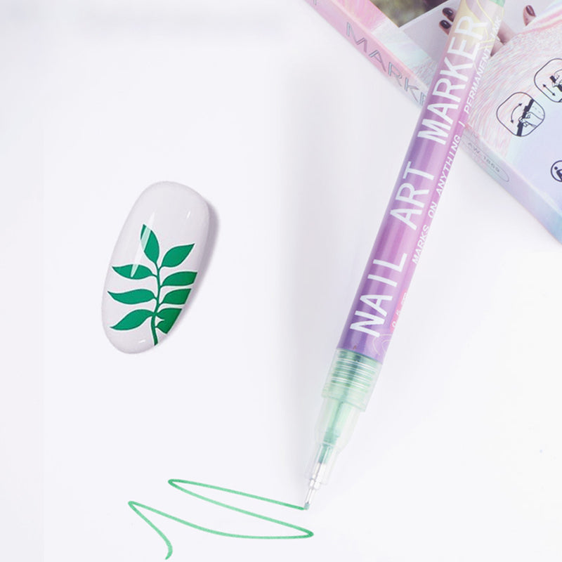 Professional nail art pen set with 12 colour