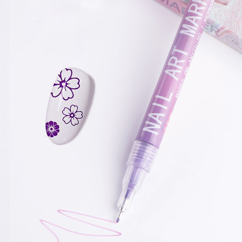 Professional nail art pen set with 12 colour