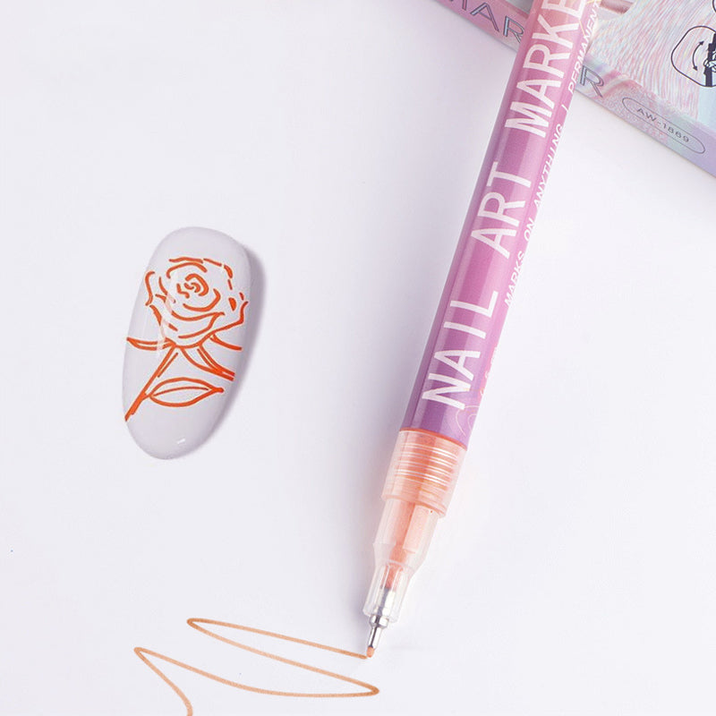 Professional nail art pen set with 12 colour