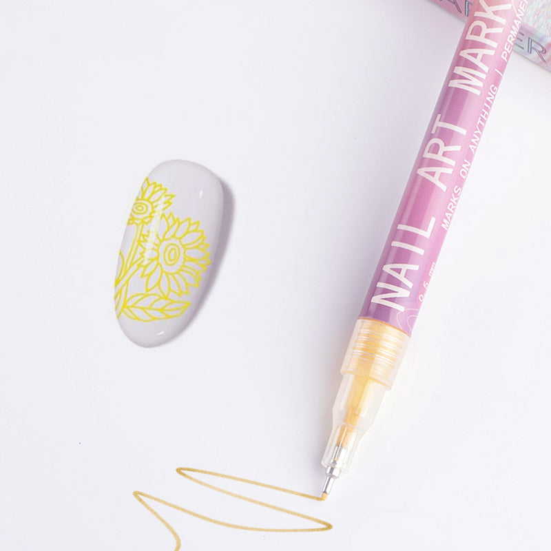 Professional nail art pen set with 12 colour