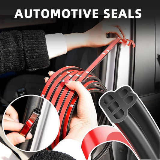 Dust-protected rubber sealing strip for reducing vehicle noise