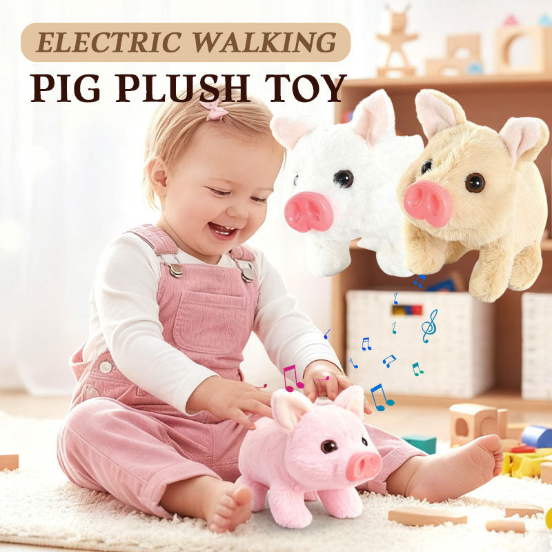 🐷Electric running pig plush toy