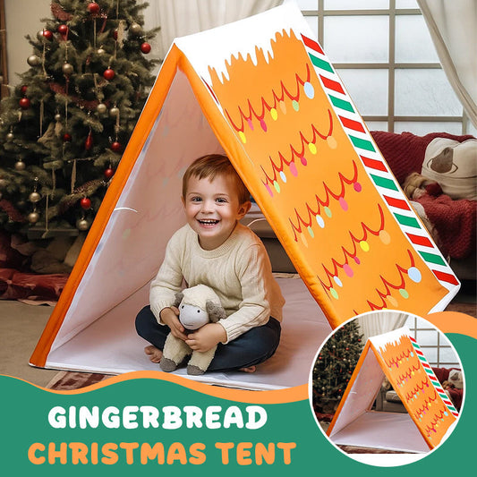 ✨ Gingerbread Christmas Tent — Where Holiday Dreams Find a Home 🍪🎄