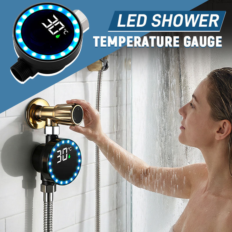 LED shower temperature gaug