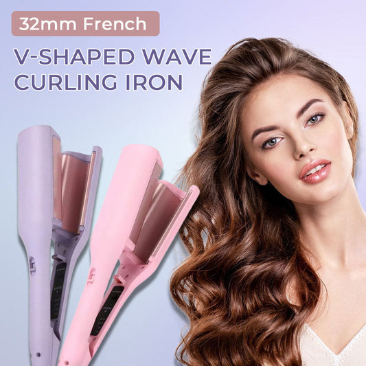 32mm French V-Shaped Wave Curling Iron