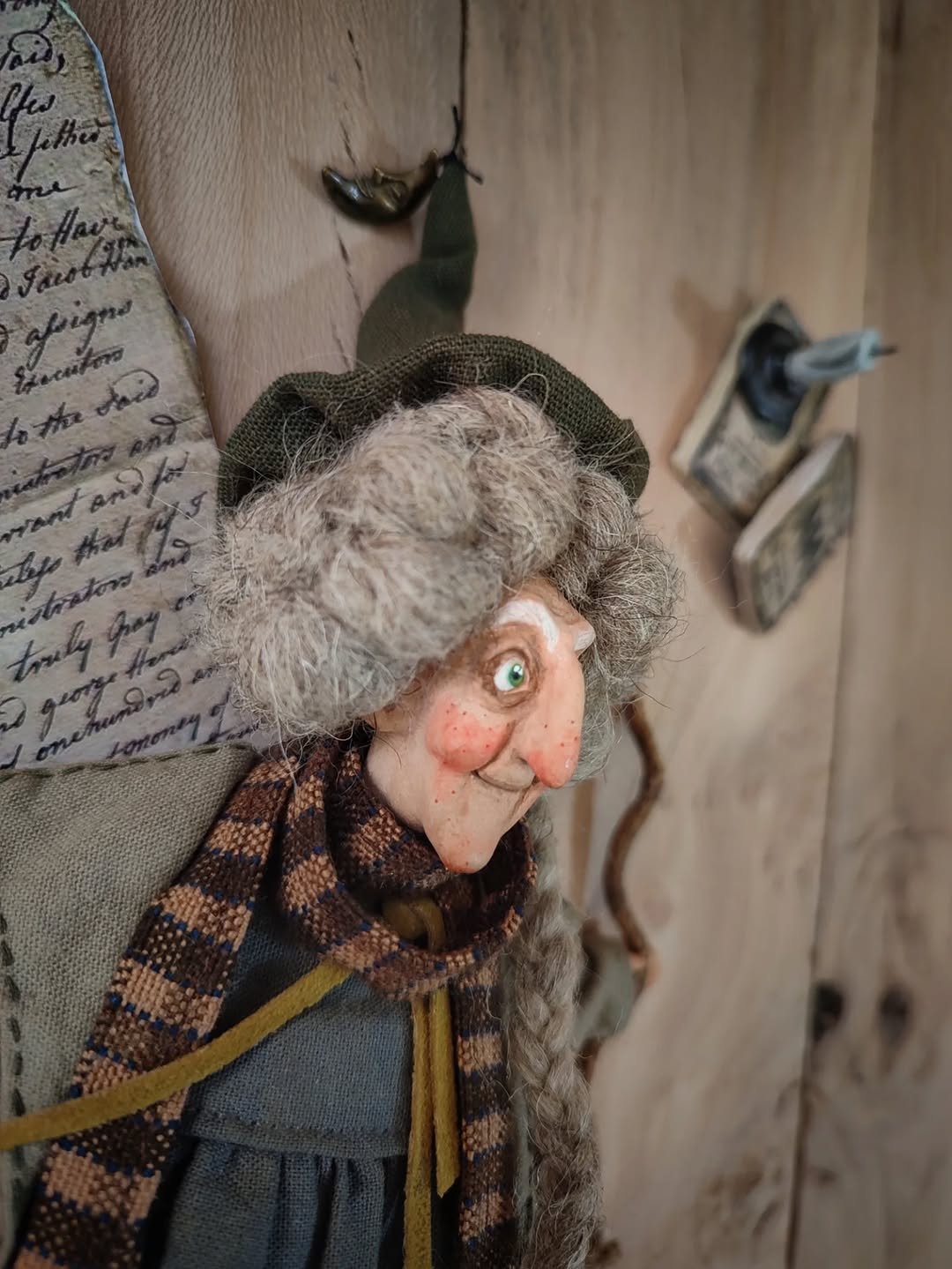 🧙Handmade lucky kitchen witch: your cosy kitchen guardia