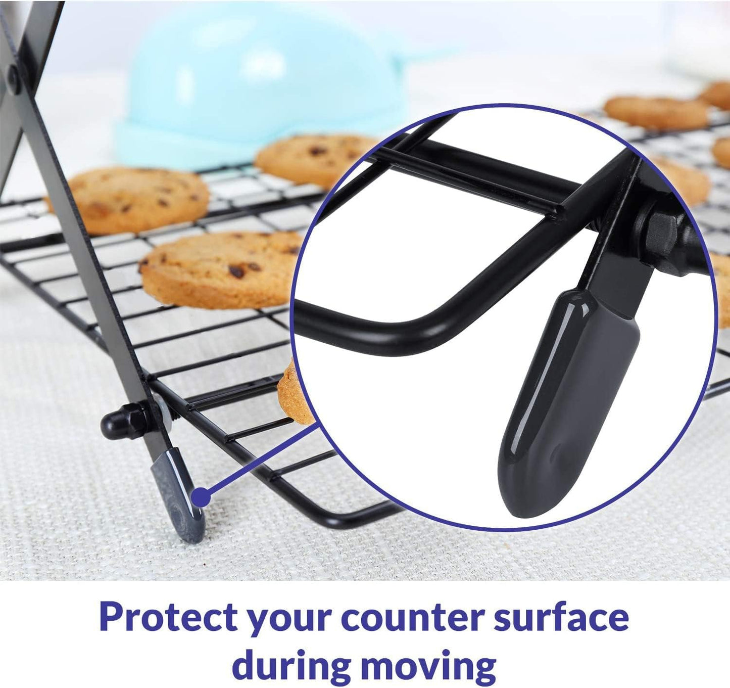 🍪 3/4-Tier Collapsible Cooling Rack – Expand to Bake, Collapse to Save Space!