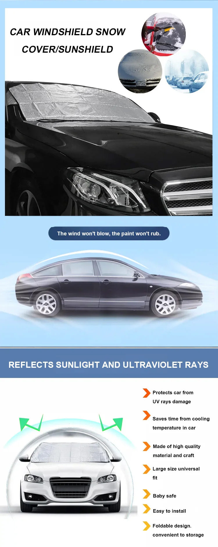 Magnetic Car Anti-snow Cover