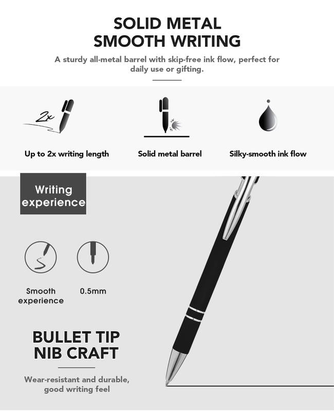 💝Funny quotes for stress relief every day – metal ballpoint pen set