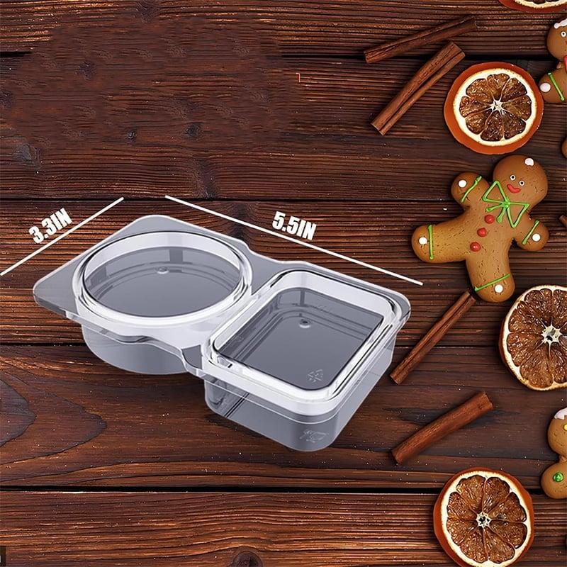 Spice container with two compartments