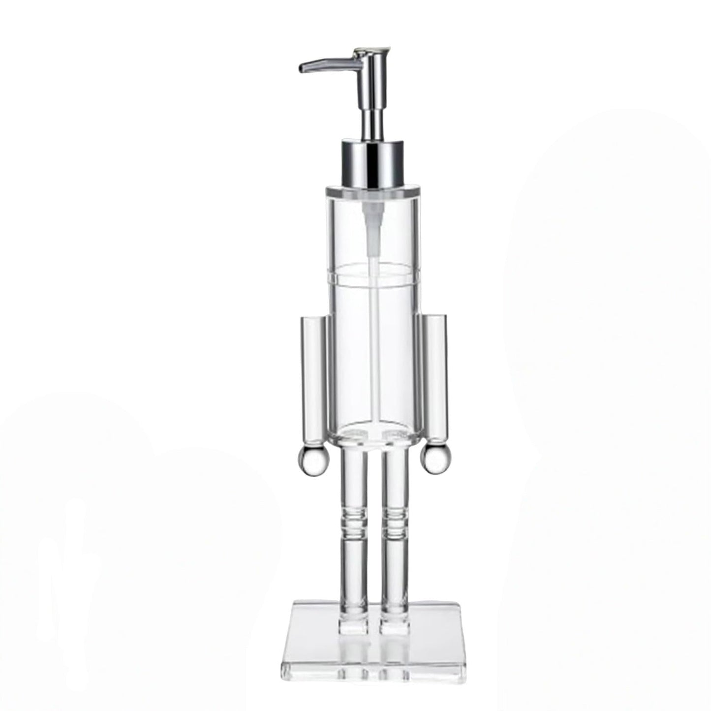 Clear acrylic nutcracker soap dispenser