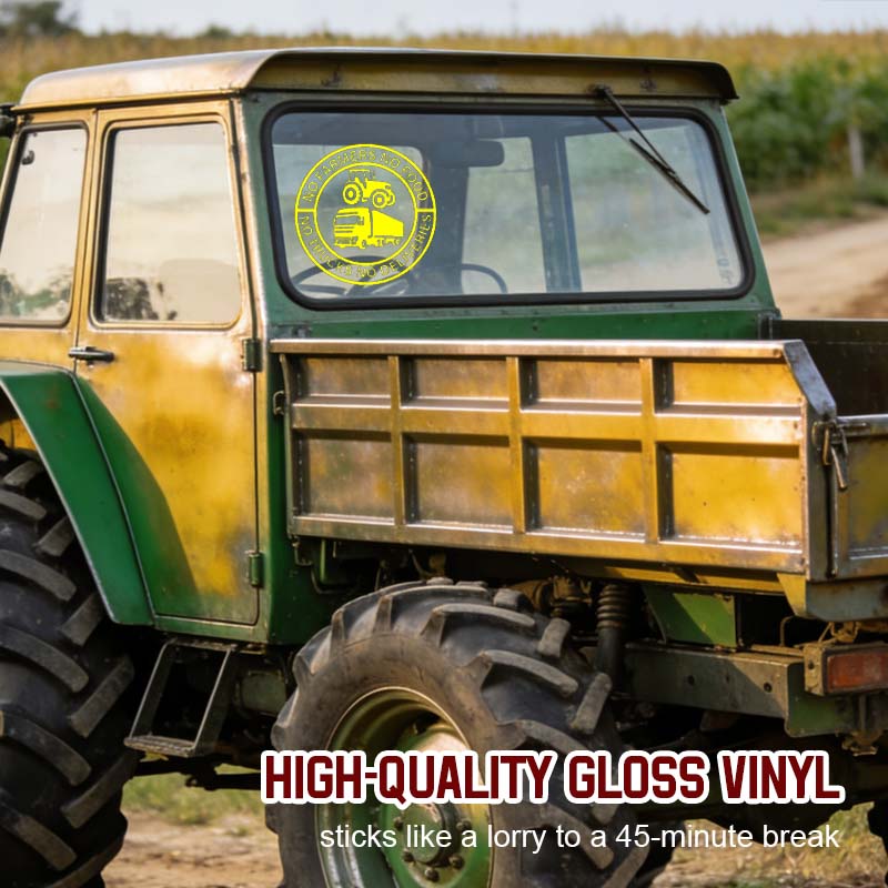 🔥No farmers, no food, no lorries, no deliveries, vinyl sticker – 140 mm deca