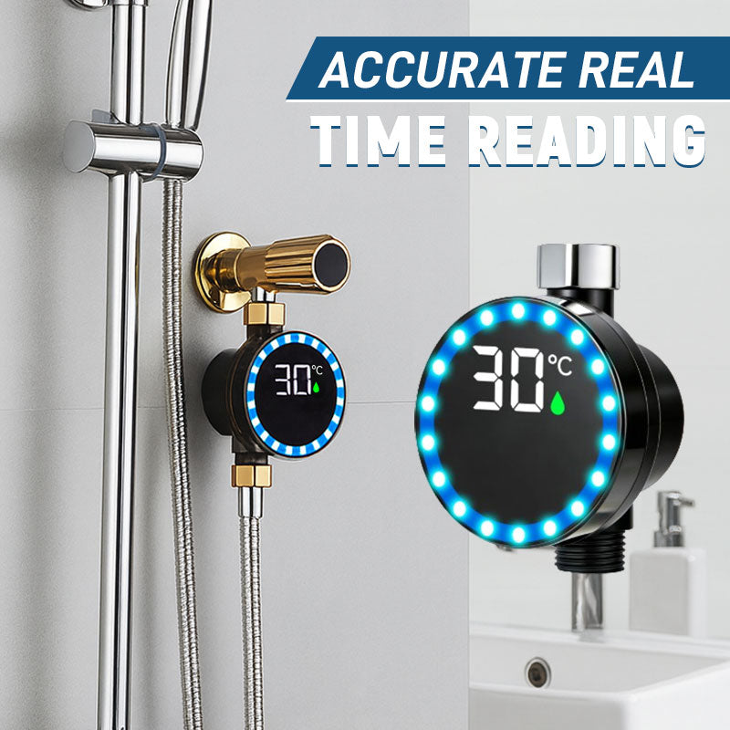 LED shower temperature gaug