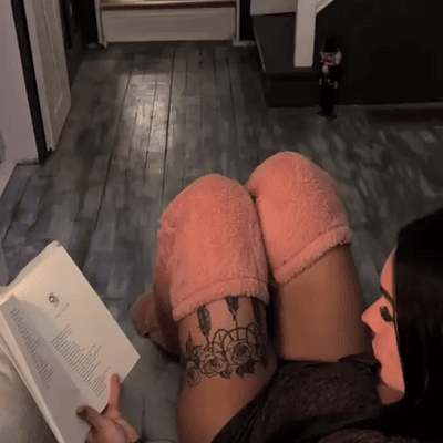 Goose down knee socks for Christmas