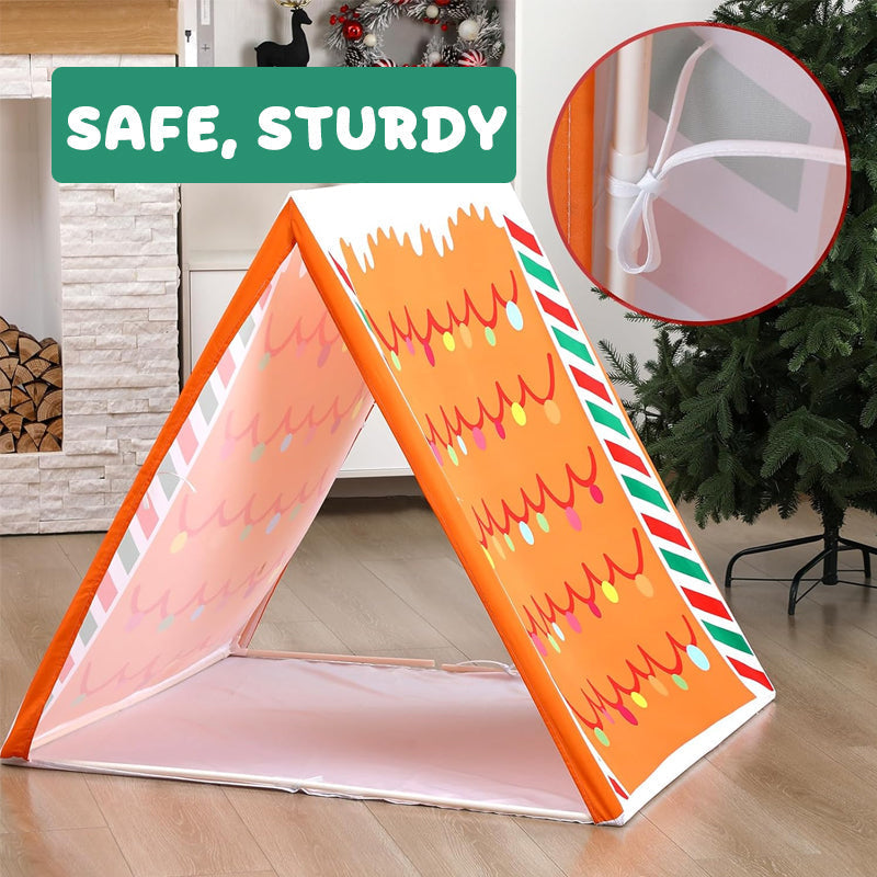 ✨ Gingerbread Christmas Tent — Where Holiday Dreams Find a Home 🍪🎄