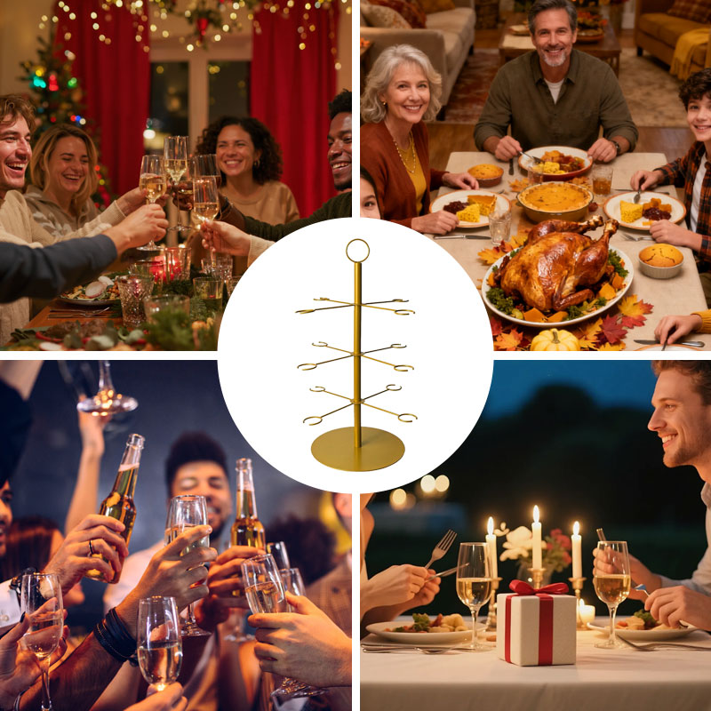 🎉 Multi-tiered Christmas display stand – perfect for desserts and decoration