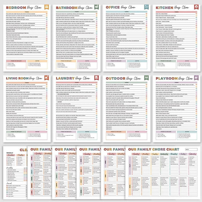 ⏰ADHD Cleaning & Organizing Toolkit - Chore Planner✔