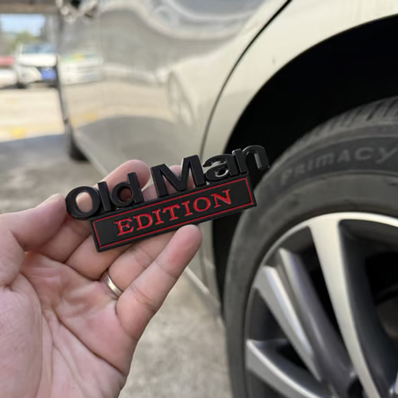 Car badges for seniors/🚗 Old Man Edition car badges