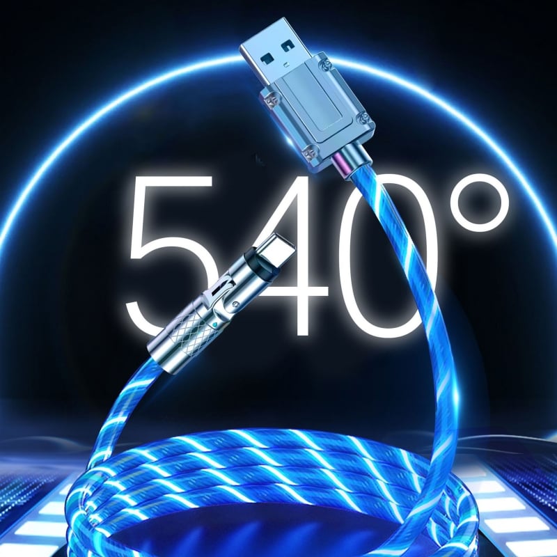 ⚡540° Rotatable Streamer Data Cable