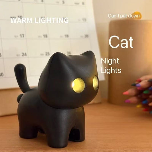 🌙 Black cat night light keyrin