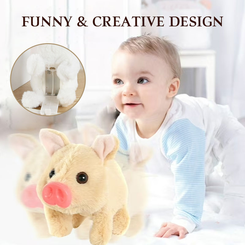 🐷Electric running pig plush toy