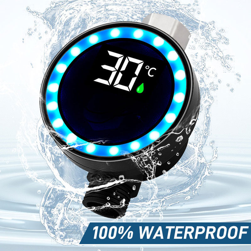 LED shower temperature gaug