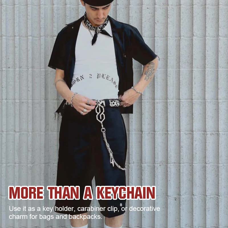 ❤️ Geometric-Shaped Carabiner Keychain