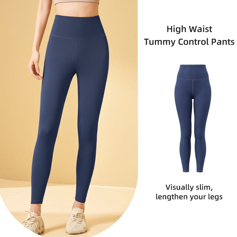 🔥High-waisted tummy-control and body-shaping workout legging