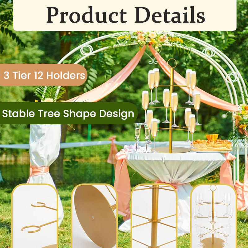 🎉 Multi-tiered Christmas display stand – perfect for desserts and decoration