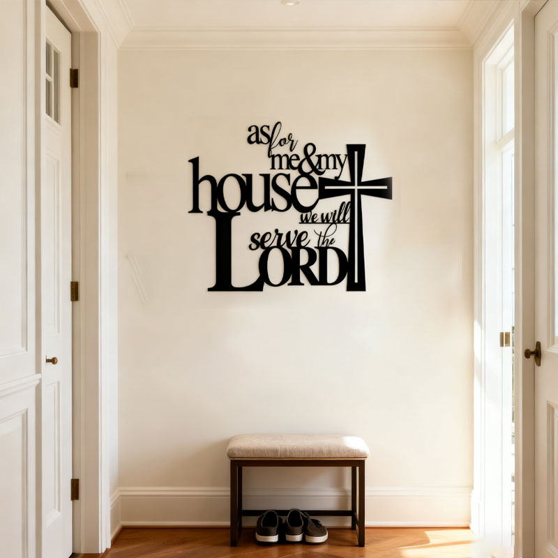 Black Metal Crafts Wall Decoration