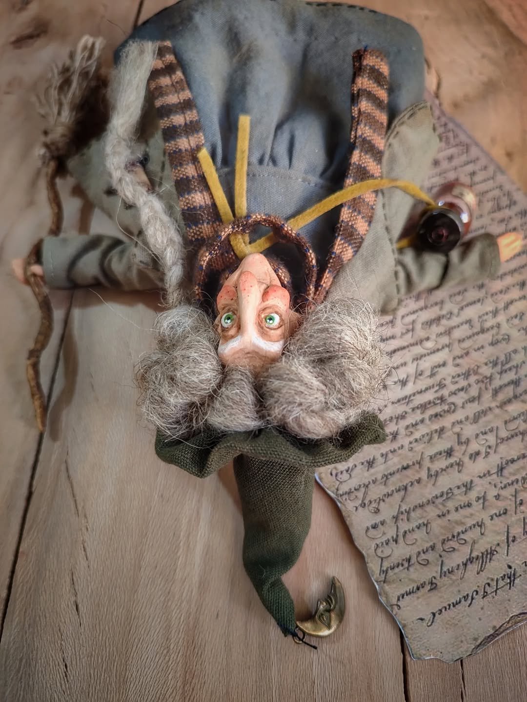 🧙Handmade lucky kitchen witch: your cosy kitchen guardia